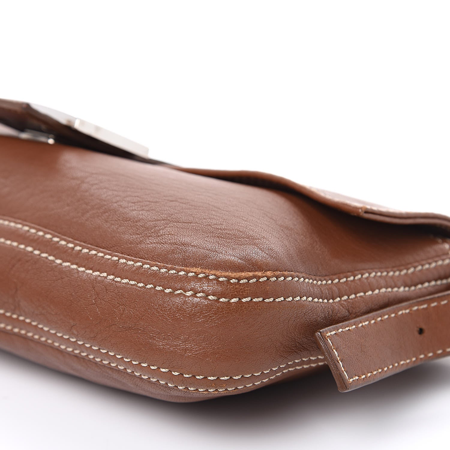Fendi Nappa Elefante Baguette Naturale 10 of 12