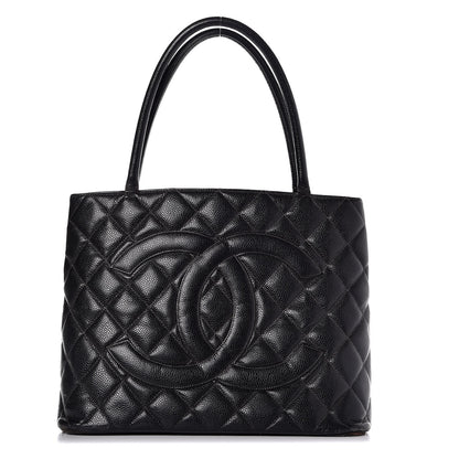 Chanel Caviar Quilted Medallion Tote Black 1 of 19