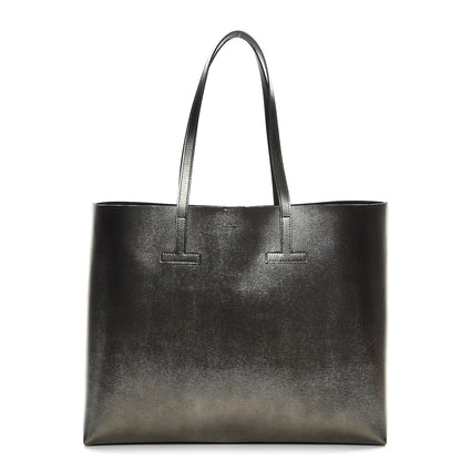 Tom Ford Laminated Calfskin Medium T Tote Anthracite 1 of 7