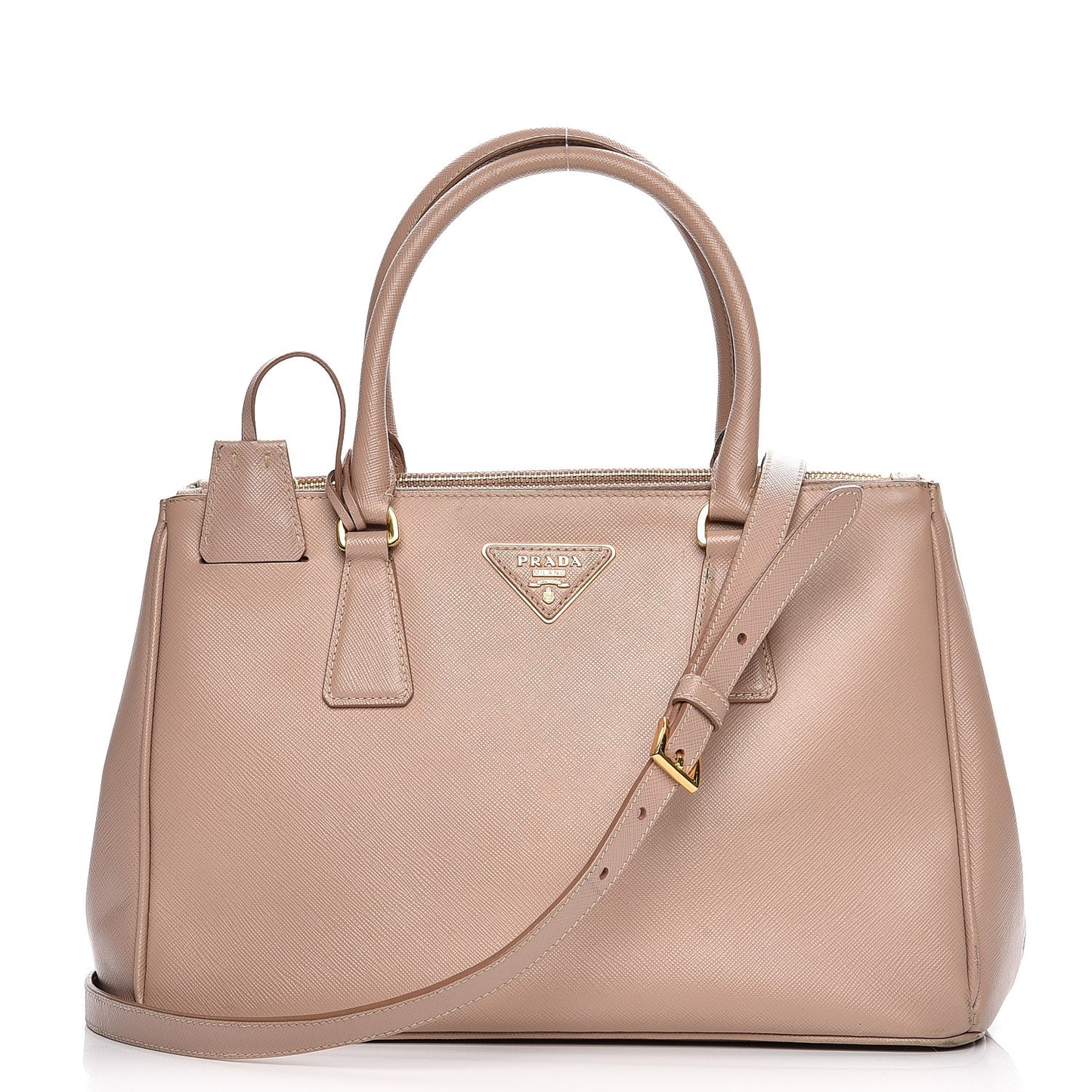 Saffiano Small Galleria Double Zip Tote Cammeo