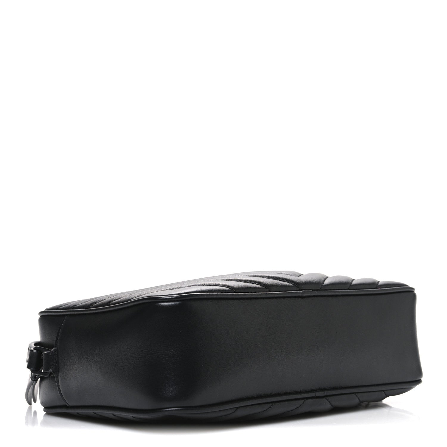 Saint Laurent Calfskin Matelasse Monogram Monochrome Lou Camera Bag Black 4 of 10