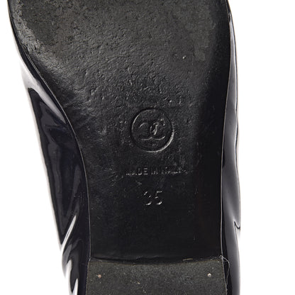 Chanel Patent CC Ballerina Flats 35 Navy 8 of 11