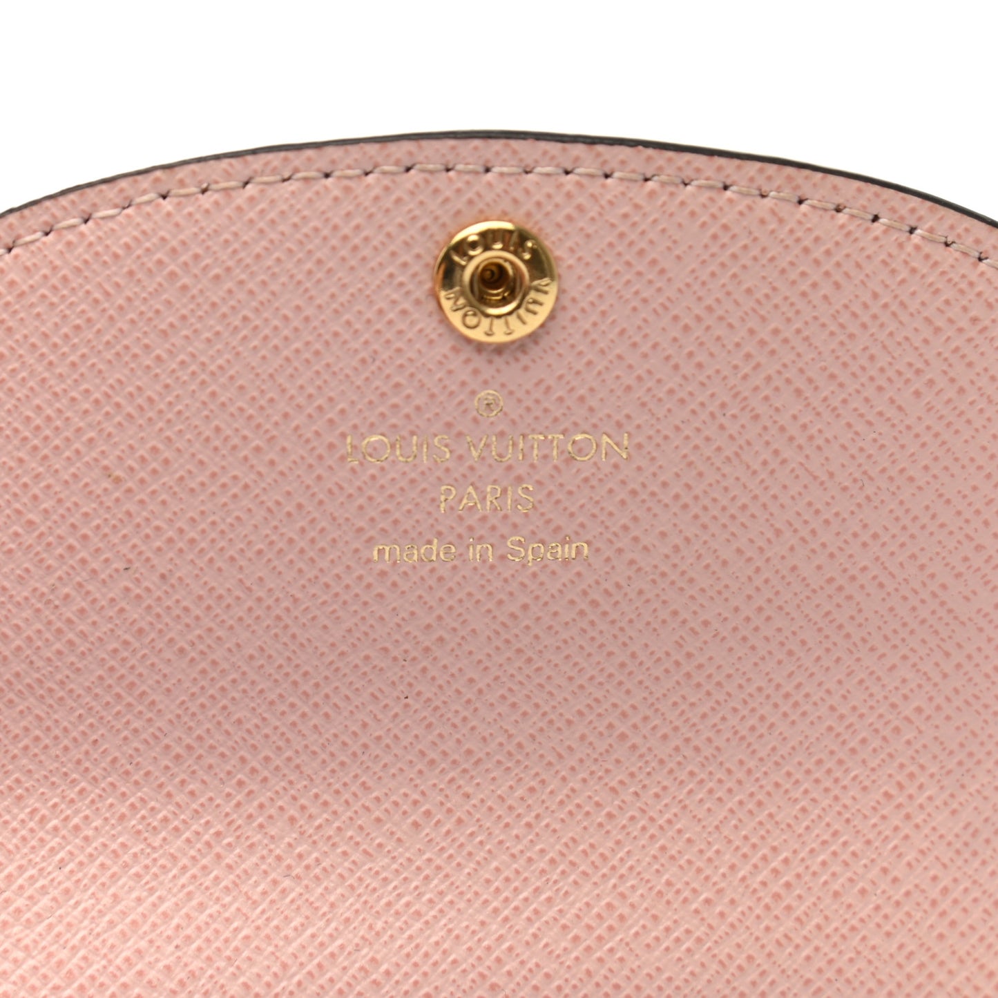 Damier Ebene Rosalie Coin Purse Rose Ballerine