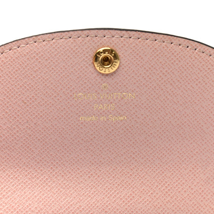 Louis Vuitton Damier Ebene Rosalie Coin Purse Rose Ballerine 6 of 7