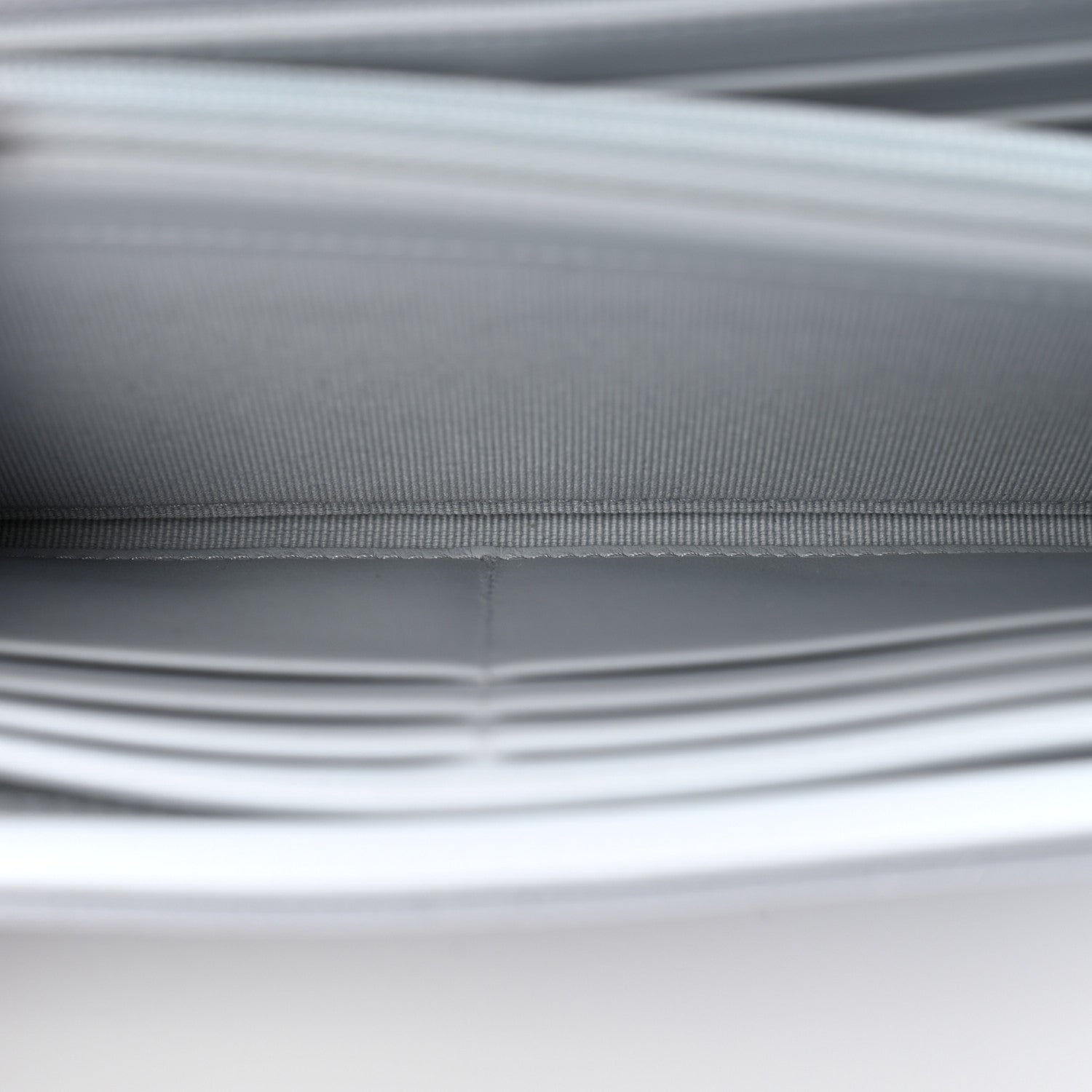 Chanel Caviar Quilted Large Gusset Flap Wallet Light Blue 6 of 10