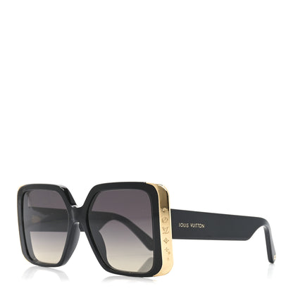 Louis Vuitton Acetate LV Moon Square Sunglasses Z1664W Black 1 of 8