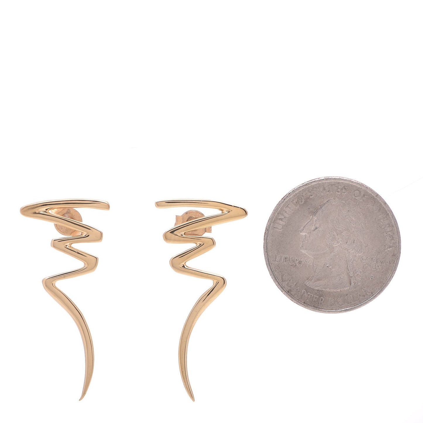 18K Yellow Gold Paloma Picasso Scribbles Earrings
