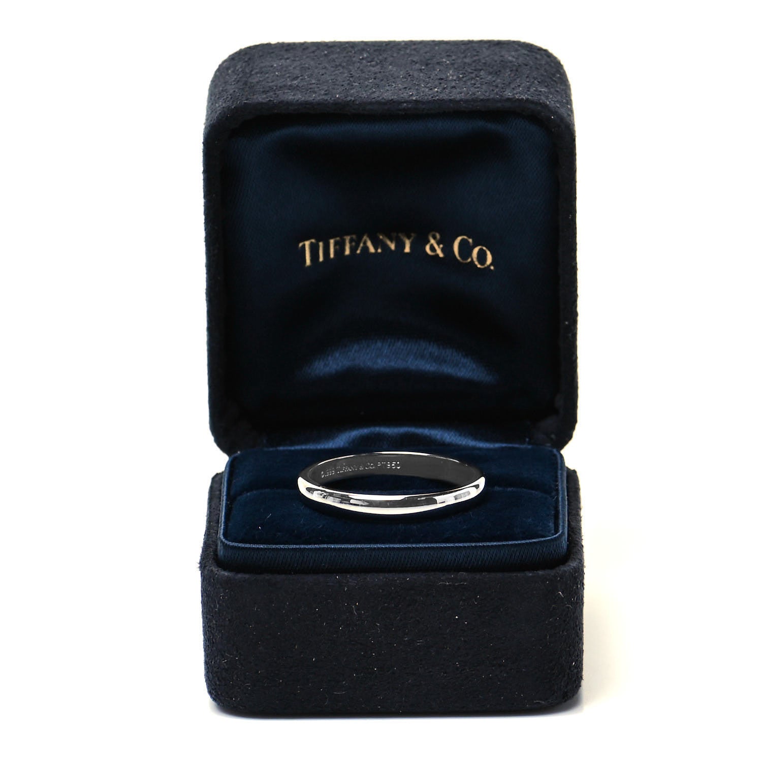 Tiffany Platinum 3mm Classic Wedding Band Ring 61 9.5 5 of 5