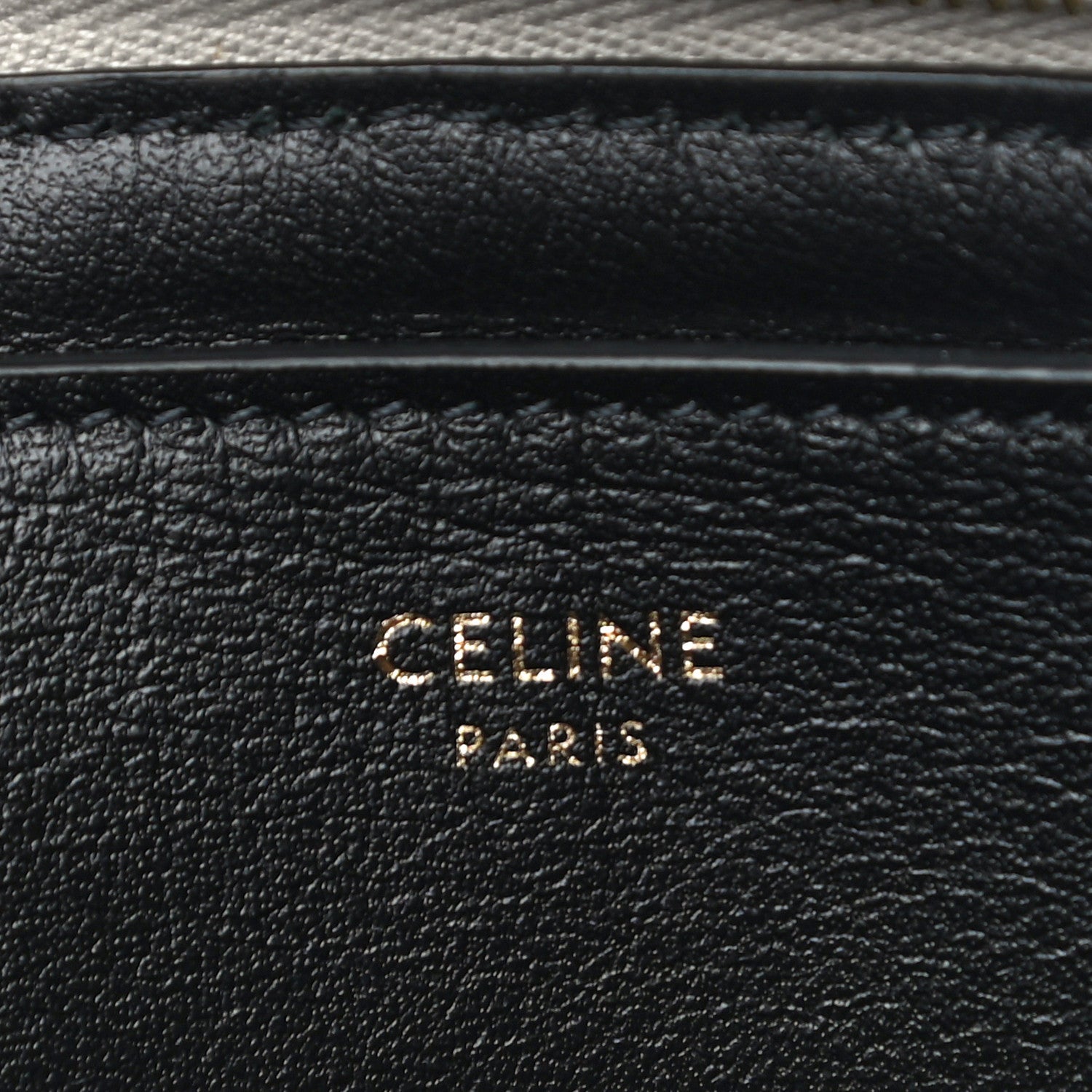 Celine Laminated Calfskin Quilted C Charm Pouch Silver 6 of 9