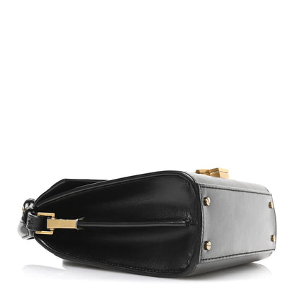 Saint Laurent Calfskin Mini Classic Monogram Cassandra Top Handle Black 4 of 11
