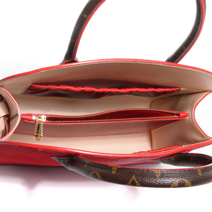 Louis Vuitton Monogram Calf Hair Spikes Iconoclasts Christian Louboutin Tote Red 6 of 8