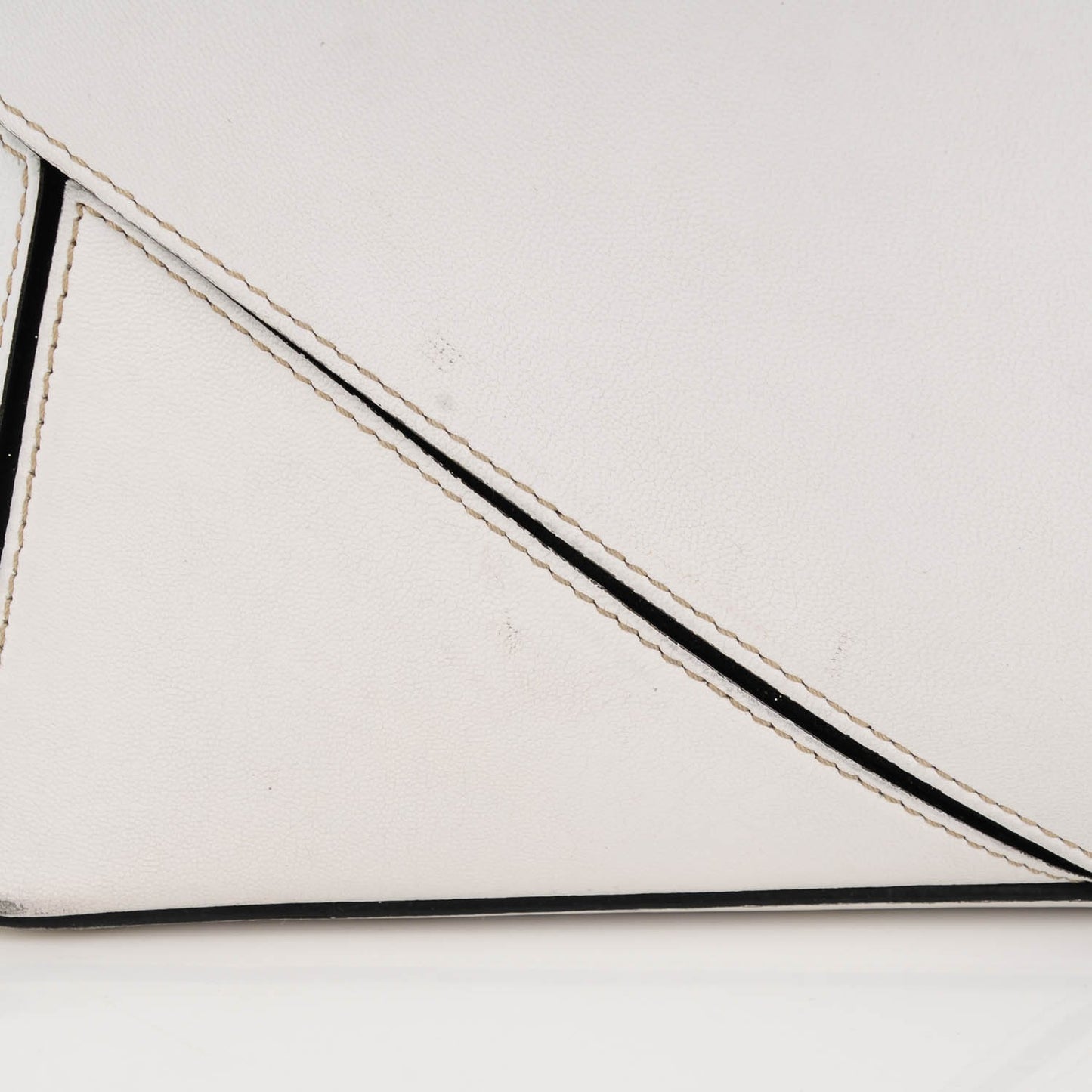Nappa Easy Tote White Black