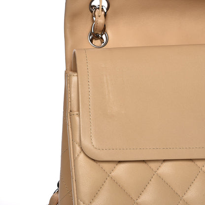 Chanel Lambskin Quilted Jumbo Double Flap Beige 6 of 14