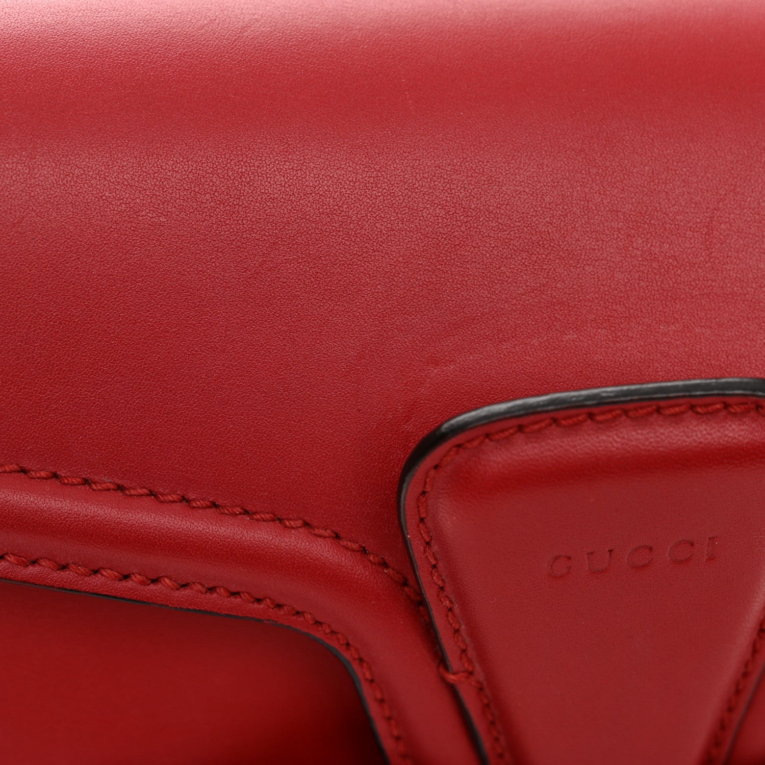 Gucci Ruinart Calfskin Medium Lady Web Shoulder Bag Hibiscus Red 17 of 17