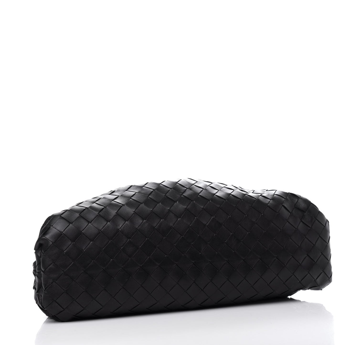 Nappa Maxi Intreccio The Pouch Oversized Clutch Black