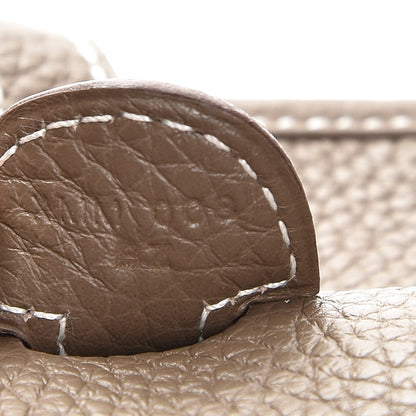 Hermes Taurillon Clemence Evelyne III PM Etoupe 6 of 8