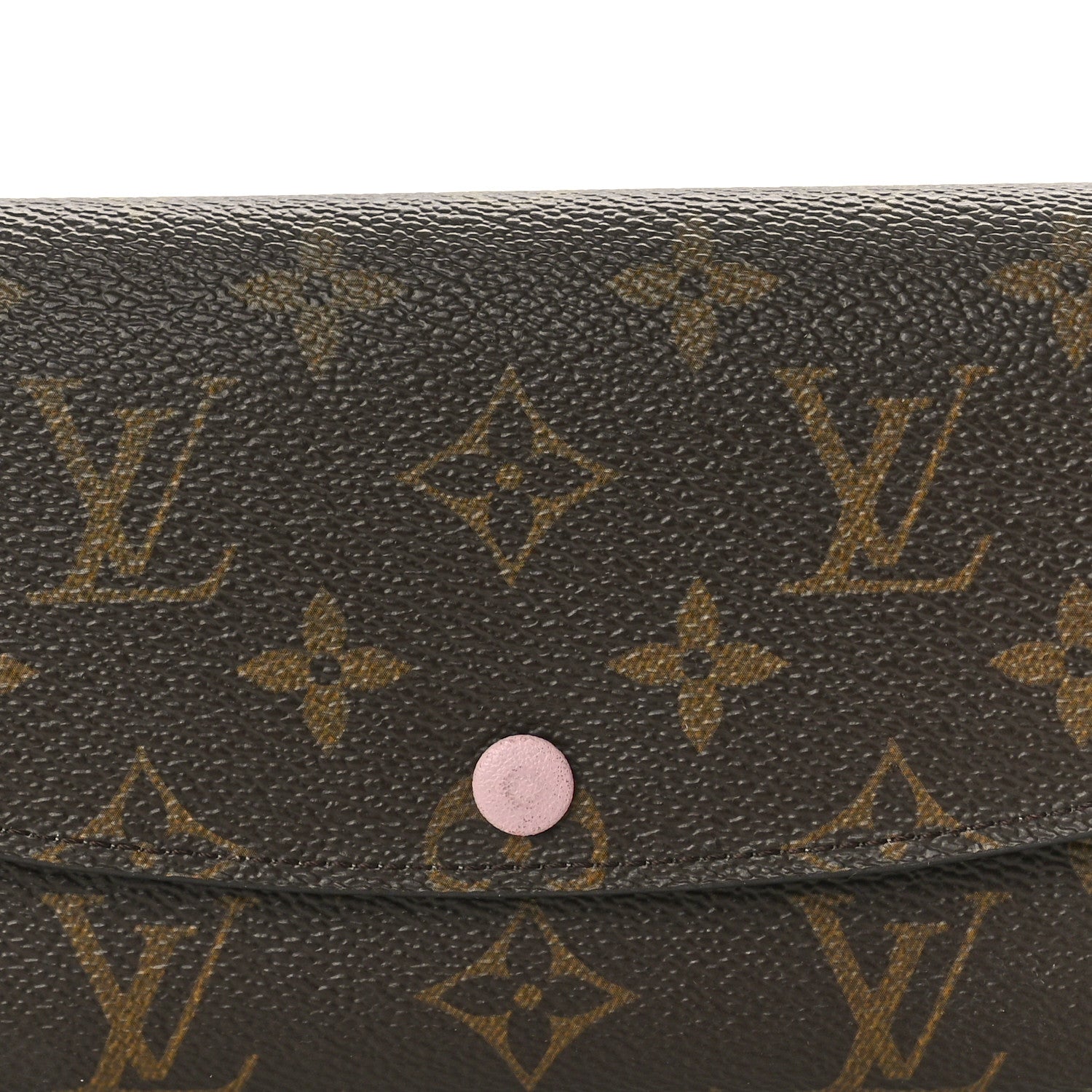 Louis Vuitton Damier Ebene Emilie Wallet Rose Ballerine 7 of 7