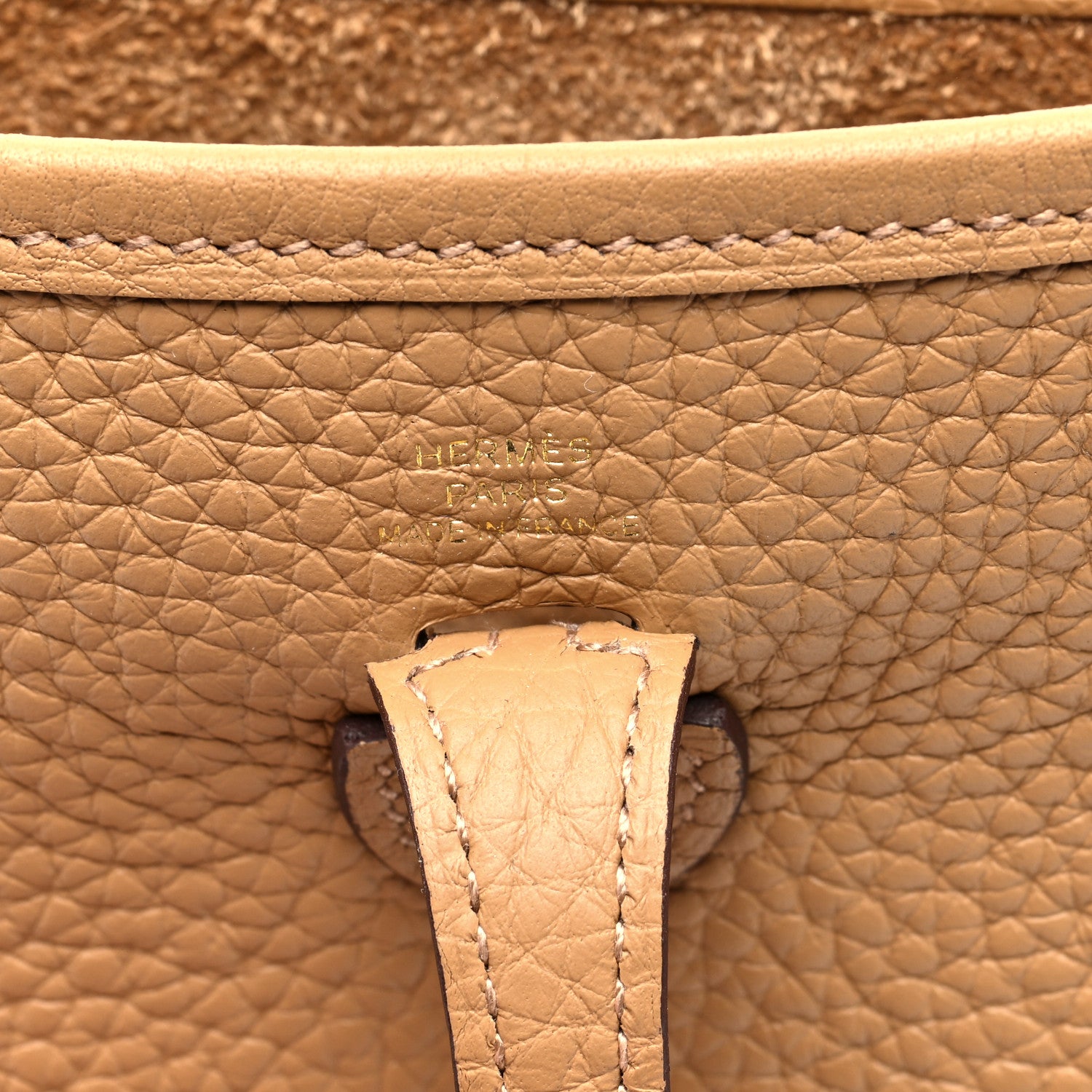 Hermes Taurillon Clemence Evelyne TPM Biscuit 5 of 8