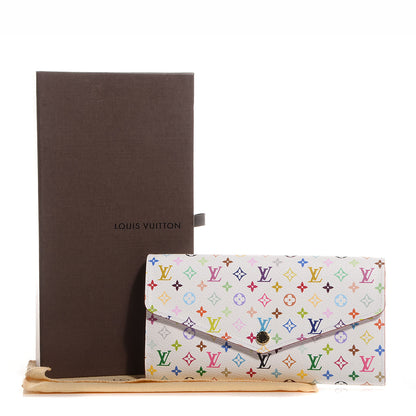 Louis Vuitton Monogram Multicolor Sarah Wallet NM White Litchi 8 of 8