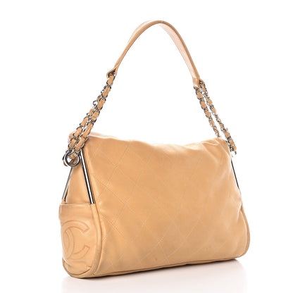 Chanel Lambskin Stitched Medium Ultimate Soft Tote Beige 3 of 15