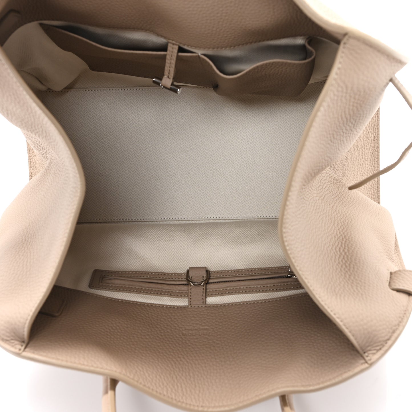 Matte Grained Calfskin Soft Margaux 15 Dark Taupe