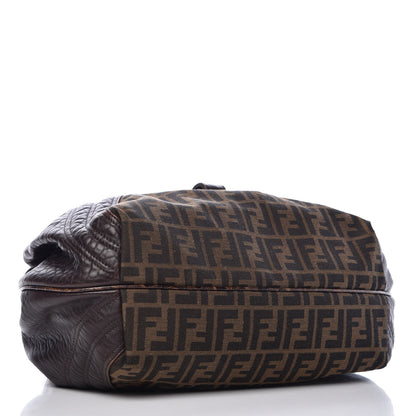 Fendi Zucca Nappa Nuvolata Vitello Tortuga Spy Tobacco Moro 4 of 18
