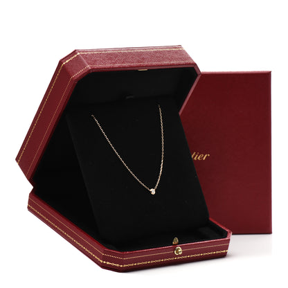 Cartier 18K Pink Gold Diamond SM D'Amour Pendant Necklace 5 of 5