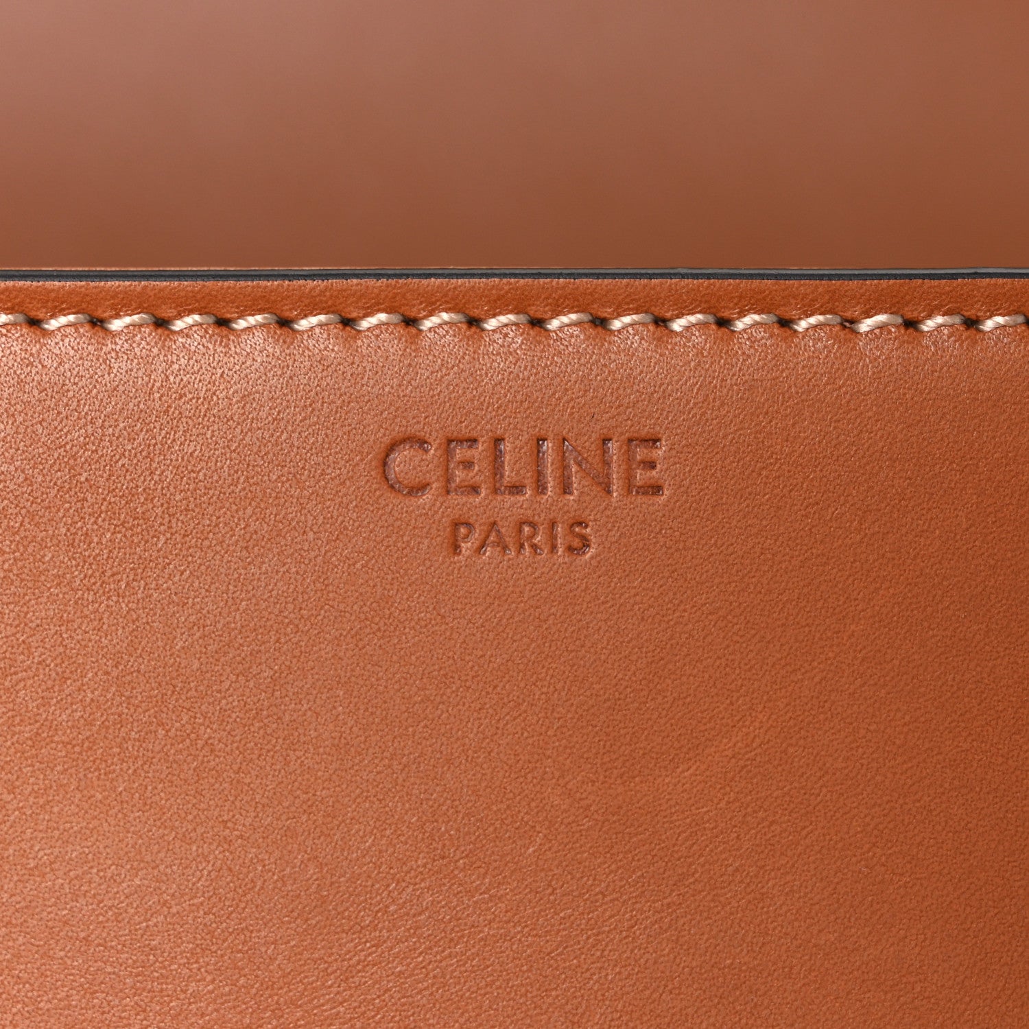 Celine Natural Calfskin Medium Triomphe Tan 6 of 10