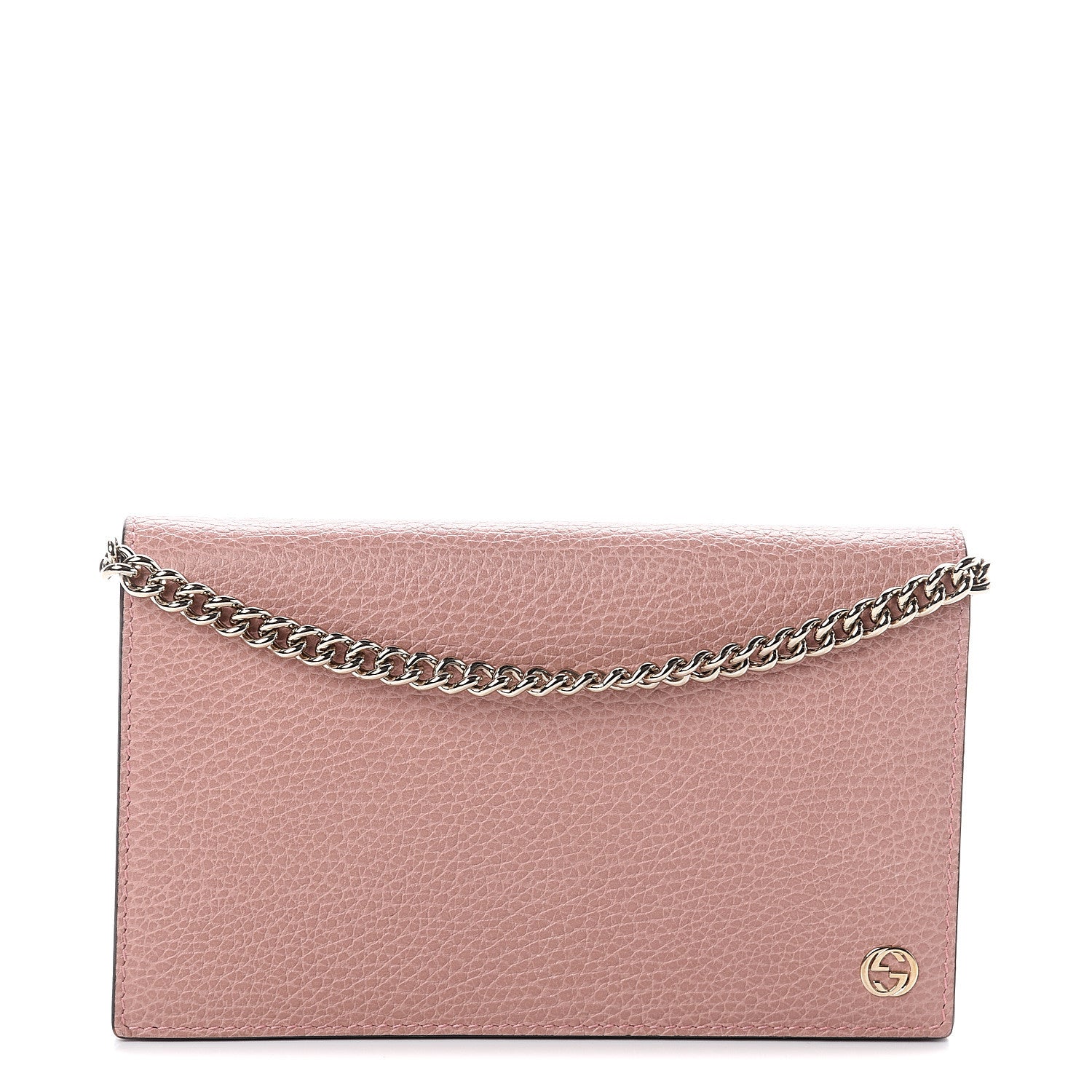 Gucci Dollar Calfskin Medium Betty Chain Wallet Soft Pink 1 of 7
