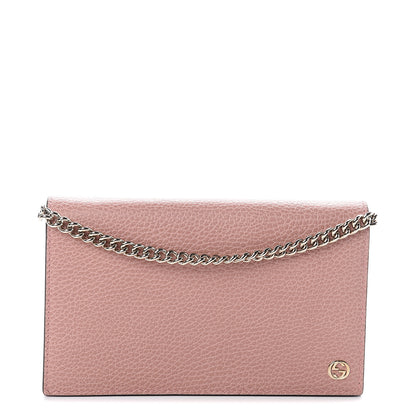 Gucci Dollar Calfskin Medium Betty Chain Wallet Soft Pink 1 of 7