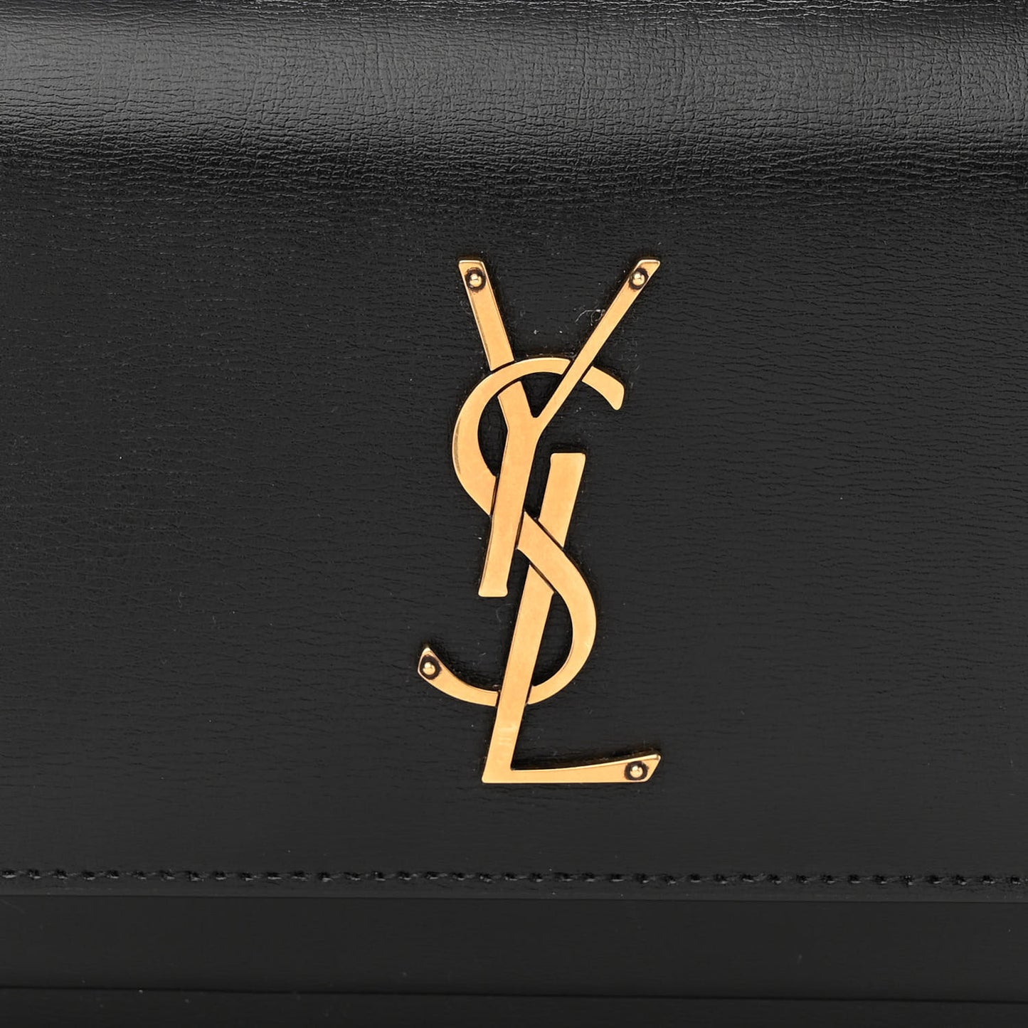 Calfskin Monogram Sunset Chain Wallet Black