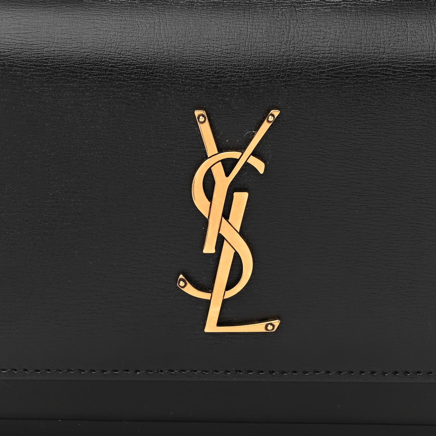 Saint Laurent Calfskin Monogram Sunset Chain Wallet Black 7 of 9