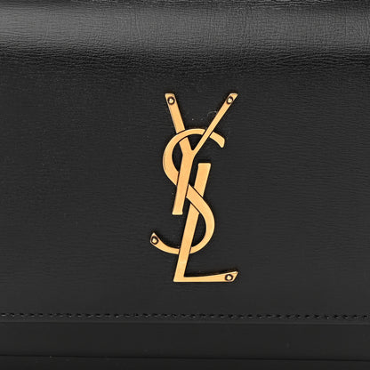 Saint Laurent Calfskin Monogram Sunset Chain Wallet Black 7 of 9