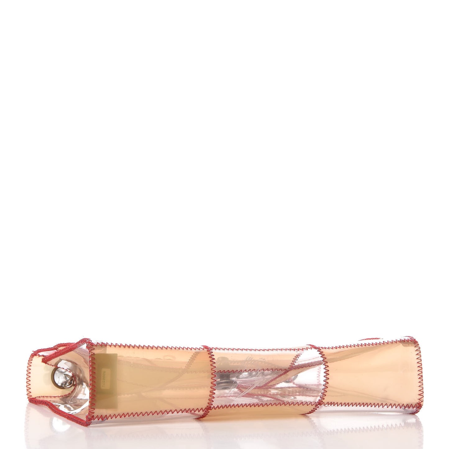 PVC Stitched Flap Beige Pink