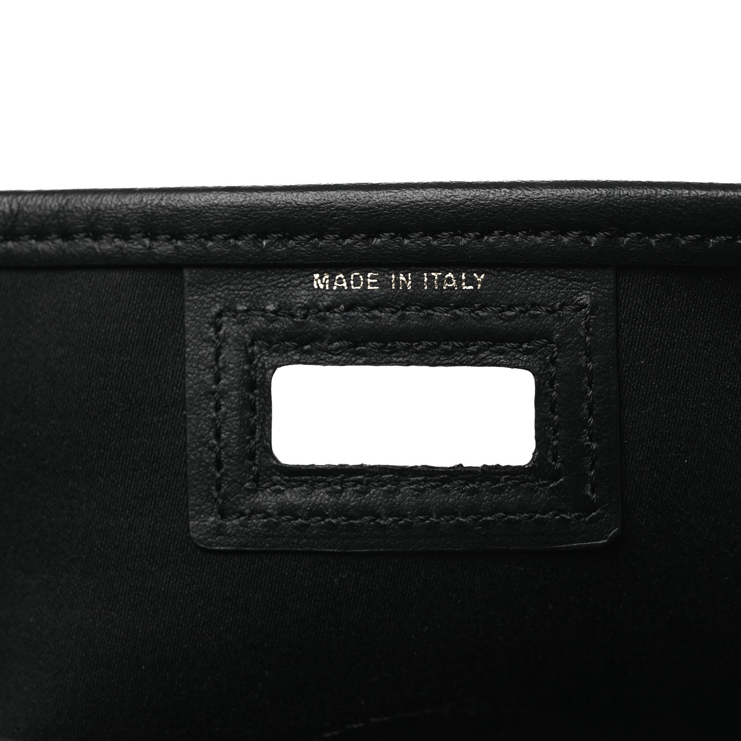 Glazed Fabric Vitello Century FF 1974 Stamp Patch Mini Peekaboo Defender Cover Mogano Panna Black