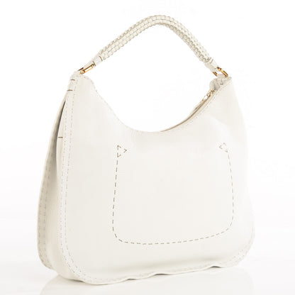 Fendi Cuoio Romano Selleria Hobo White 3 of 9
