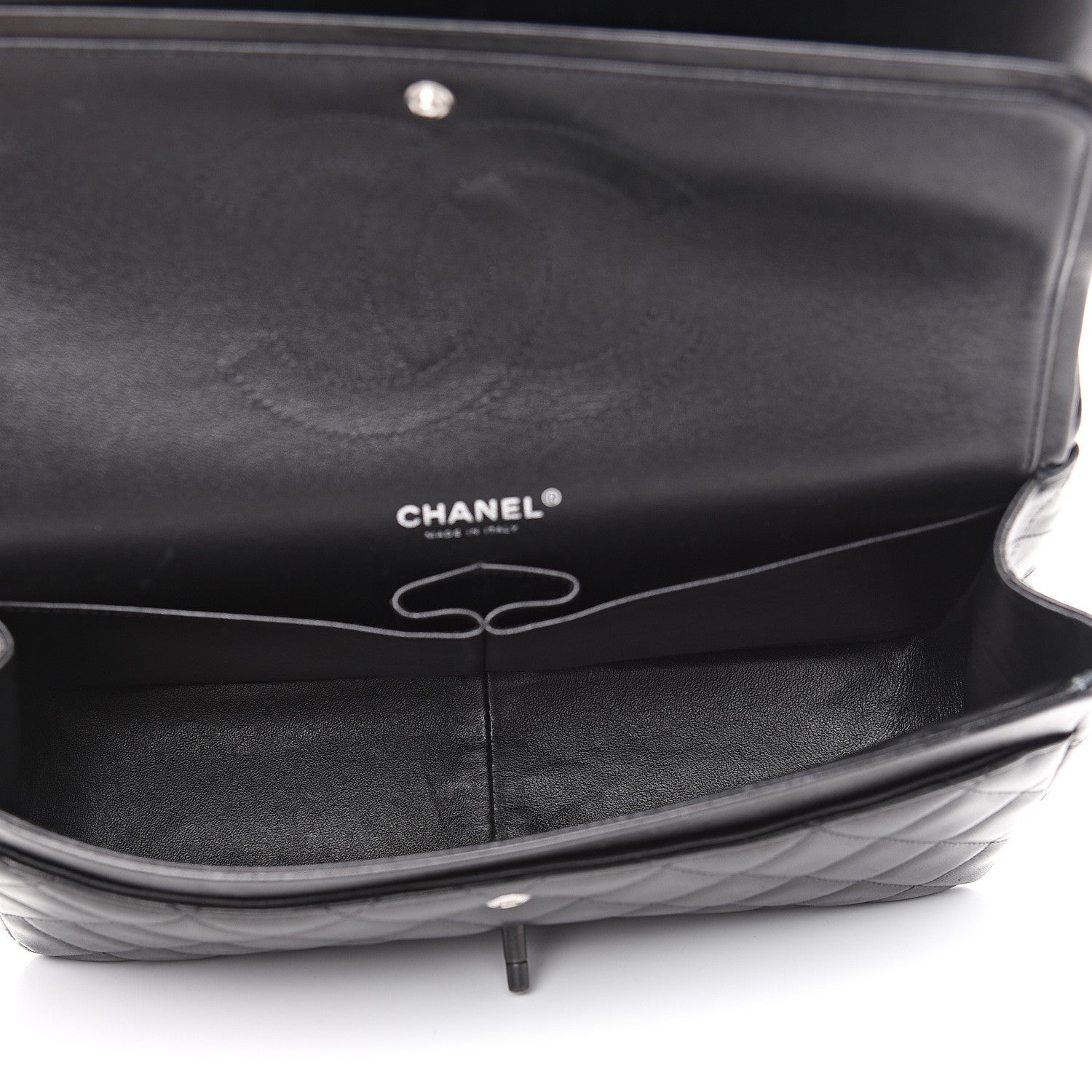 Chanel Lambskin Quilted Jumbo Double Flap So Black 4 of 19