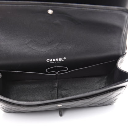 Chanel Lambskin Quilted Jumbo Double Flap So Black 4 of 19