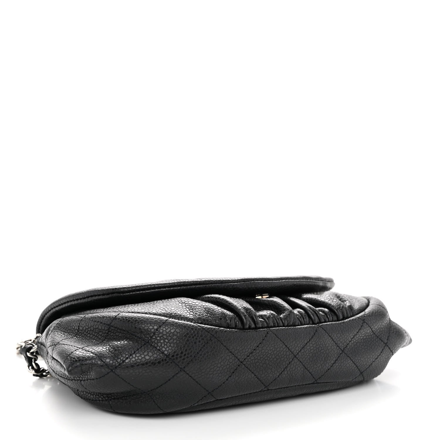 Chanel Caviar Half Moon Wallet On Chain WOC Black 4 of 11