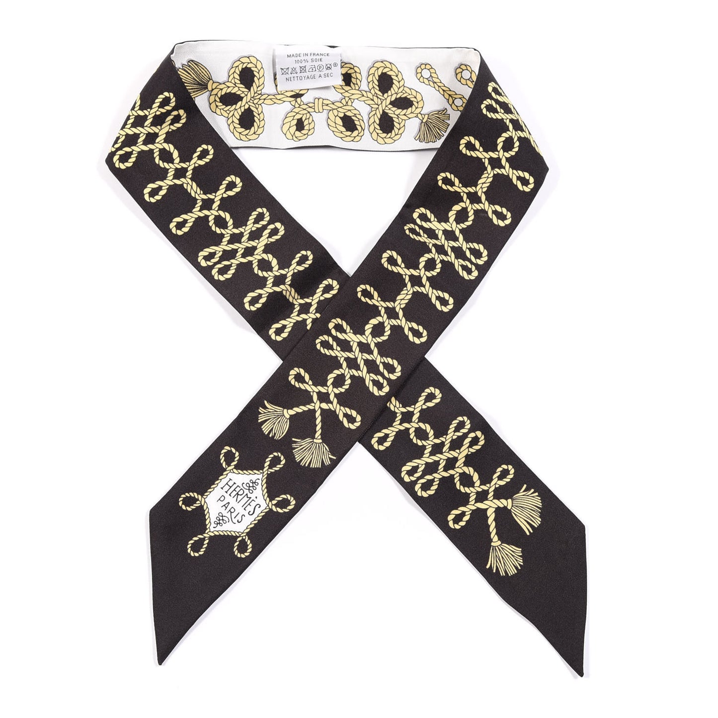 Silk Galons Et Brandebourg Twilly Black Gold White