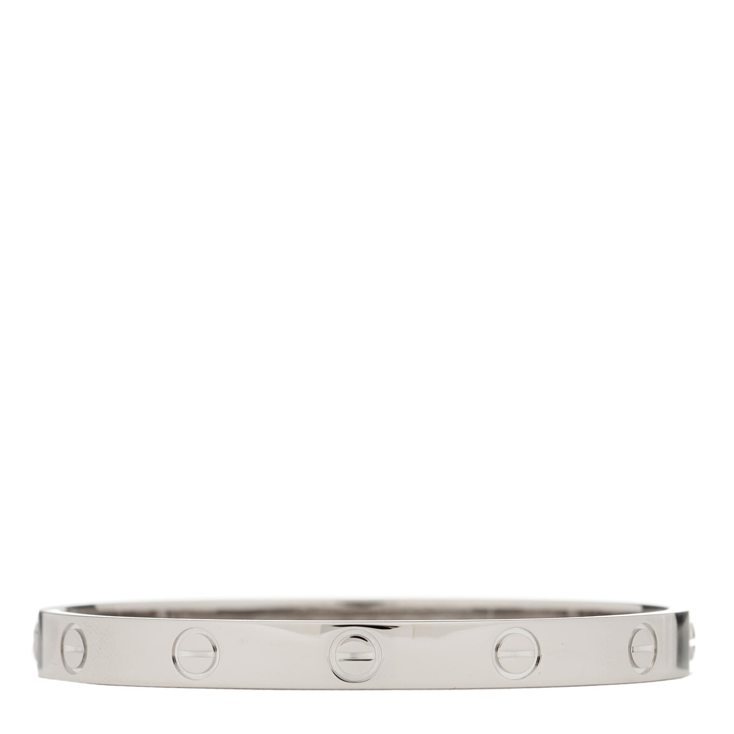 18K White Gold LOVE Bracelet 16