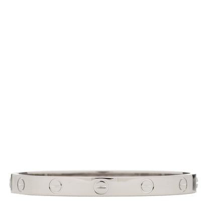 Cartier 18K White Gold LOVE Bracelet 16 2 of 8