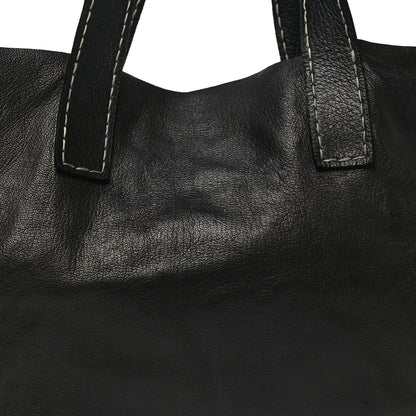 The Row Glossy Nappa Maya E/W Tote Three Black 7 of 9