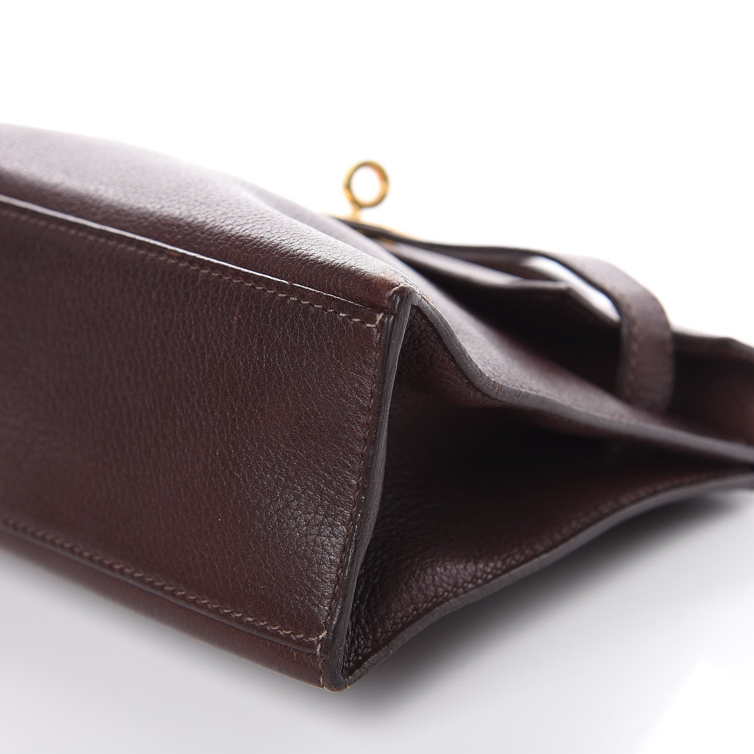 Hermes Evergrain Kelly Pochette Clutch Havane 22 of 24
