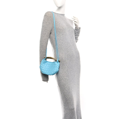 Bottega Veneta Nappa Intrecciato Mini Sardine Bag Turquoise 2 of 9