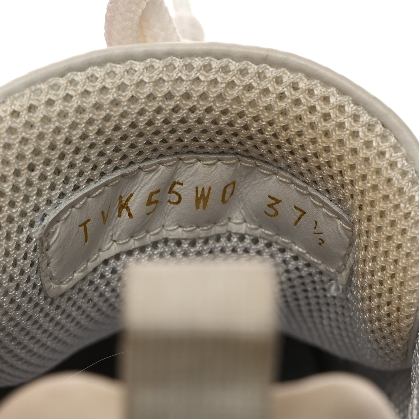 Calfskin Womens Gumboy Sneakers 37.5 White Lime Yellow