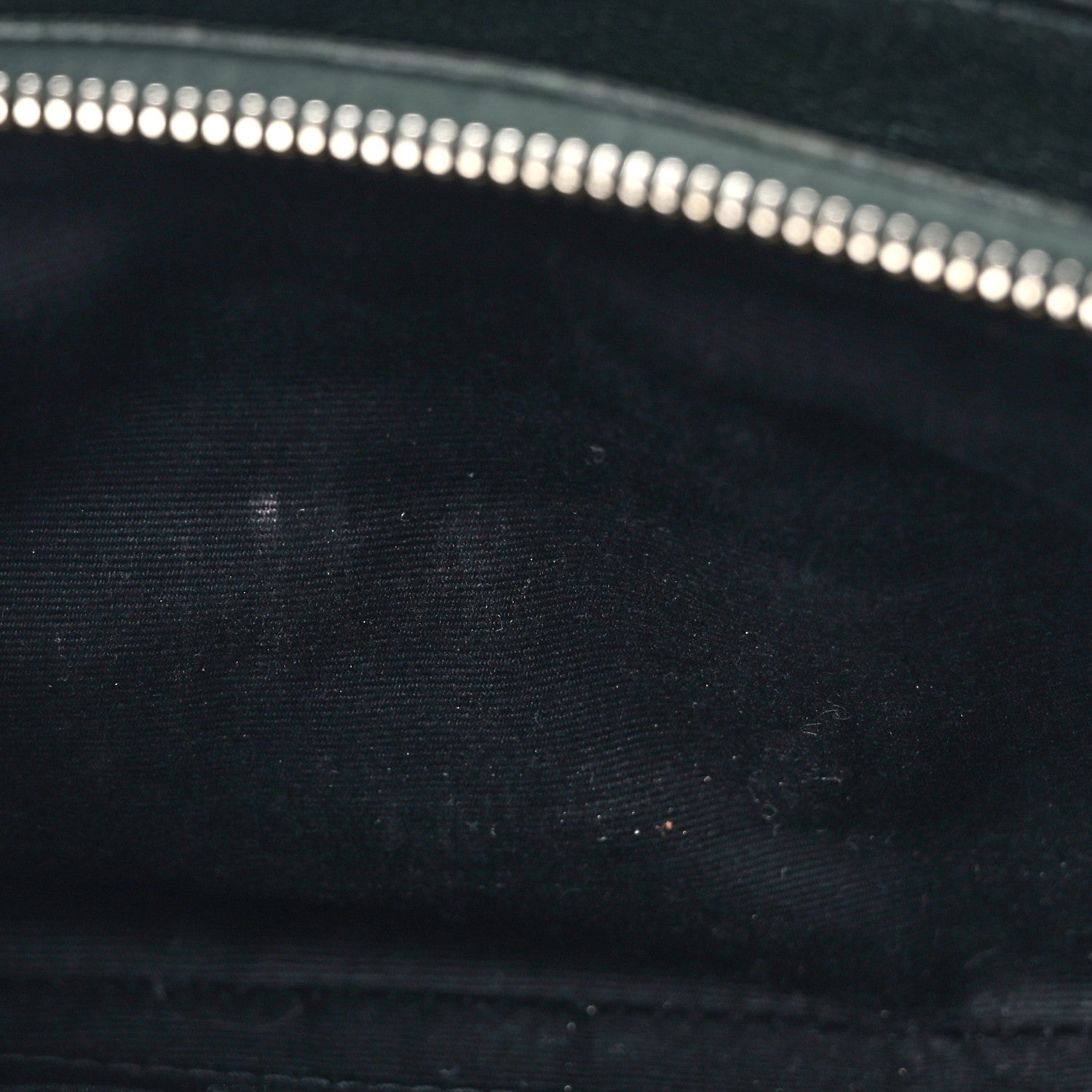 Saint Laurent Grained Lambskin Quilted Mini Becky Double Zip Bag Dark Green 10 of 11
