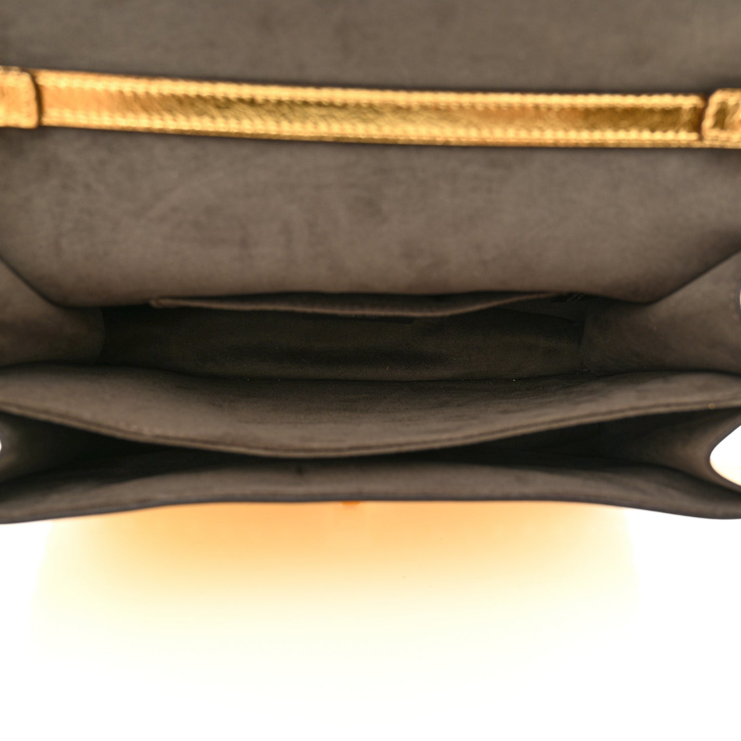 Metallic Calfskin Wonder Monster Kan I Shoulder Bag Gold