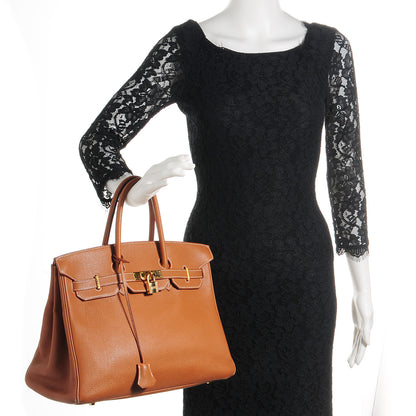Hermes Togo Birkin 35 Gold 28 of 31