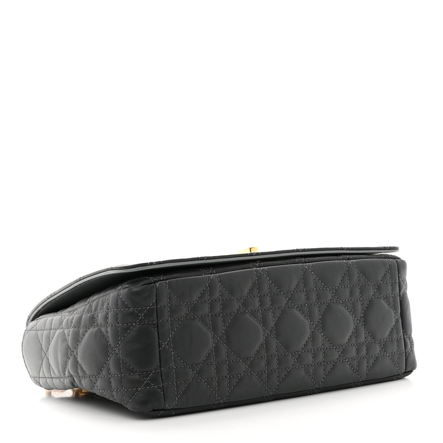 Christian Dior Lambskin Cannage Medium Caro Bag Grey Stone 4 of 9